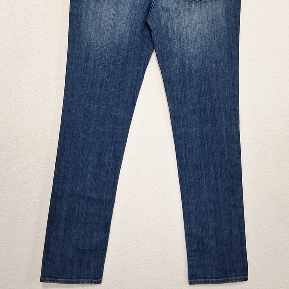 Vince Girl's Blue Medium Wash Mid Rise Straight Leg Denim Jeans Size 14 - Picture 6 of 9